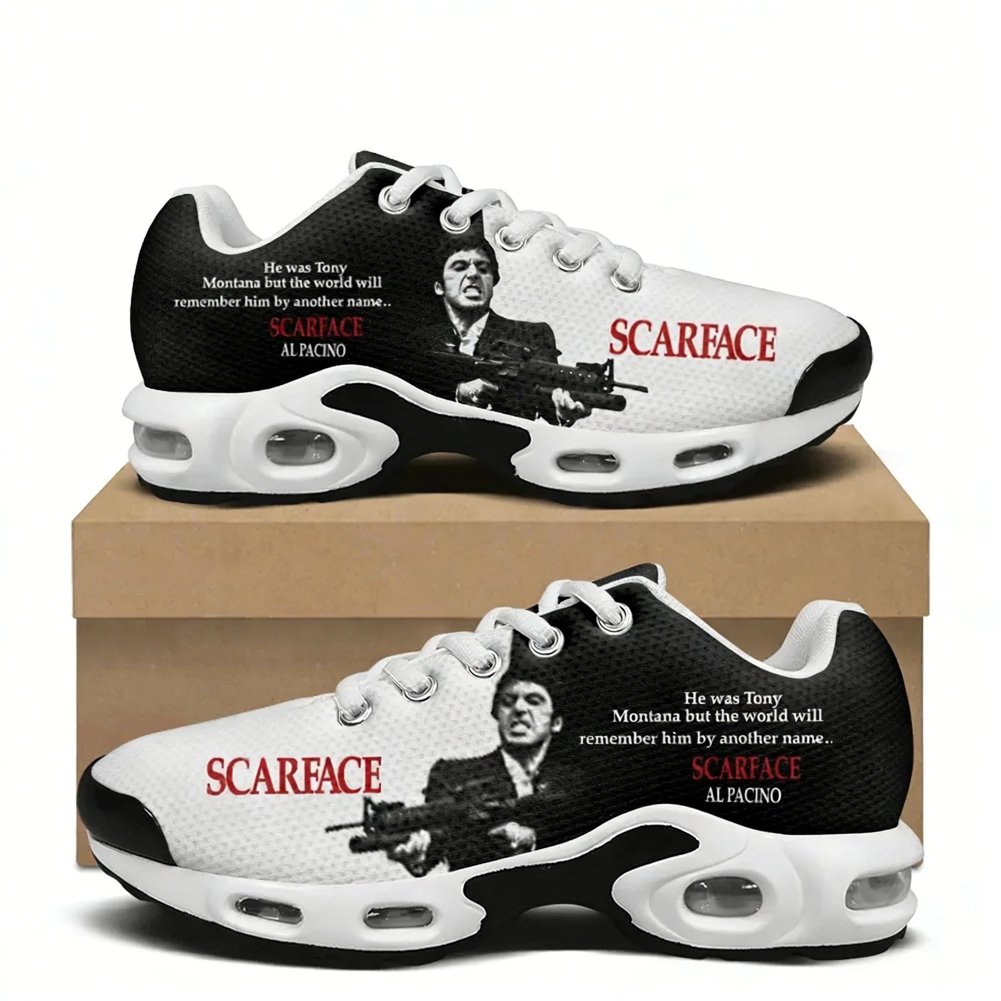 Women'S Fashion Running Shoes - Scarface Luftkissen-Sneaker, Beliebter Film Tony Montana,