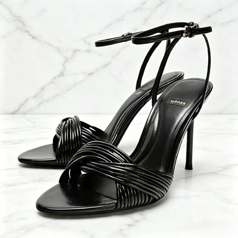 Women'S Fashion Brands - Modische Crossover-Vorderriemen Stiletto-Sandalen für Damen, Sexy