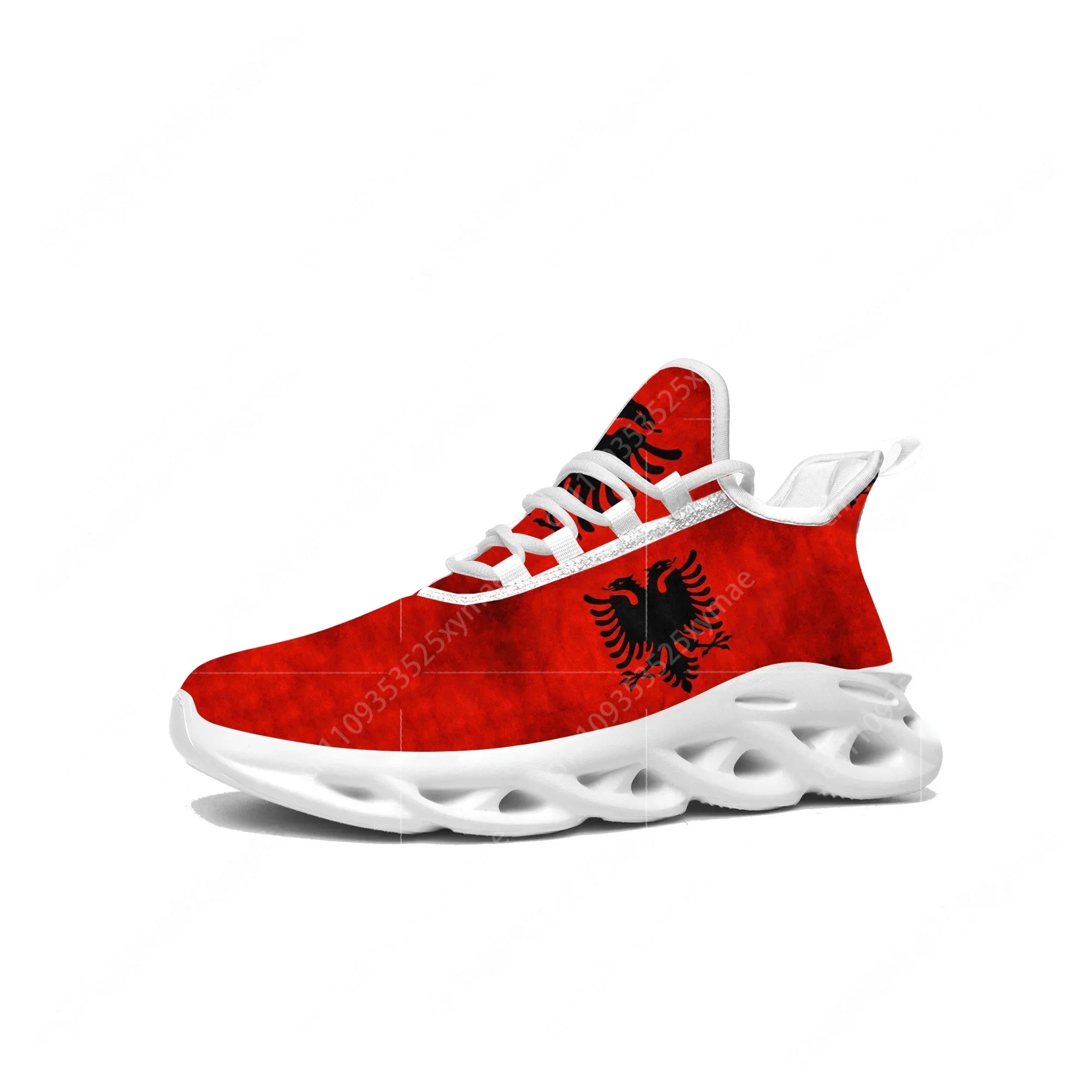 Women'S Fashion Running Shoes - Albanische Flagge Flache Sneaker für Herren