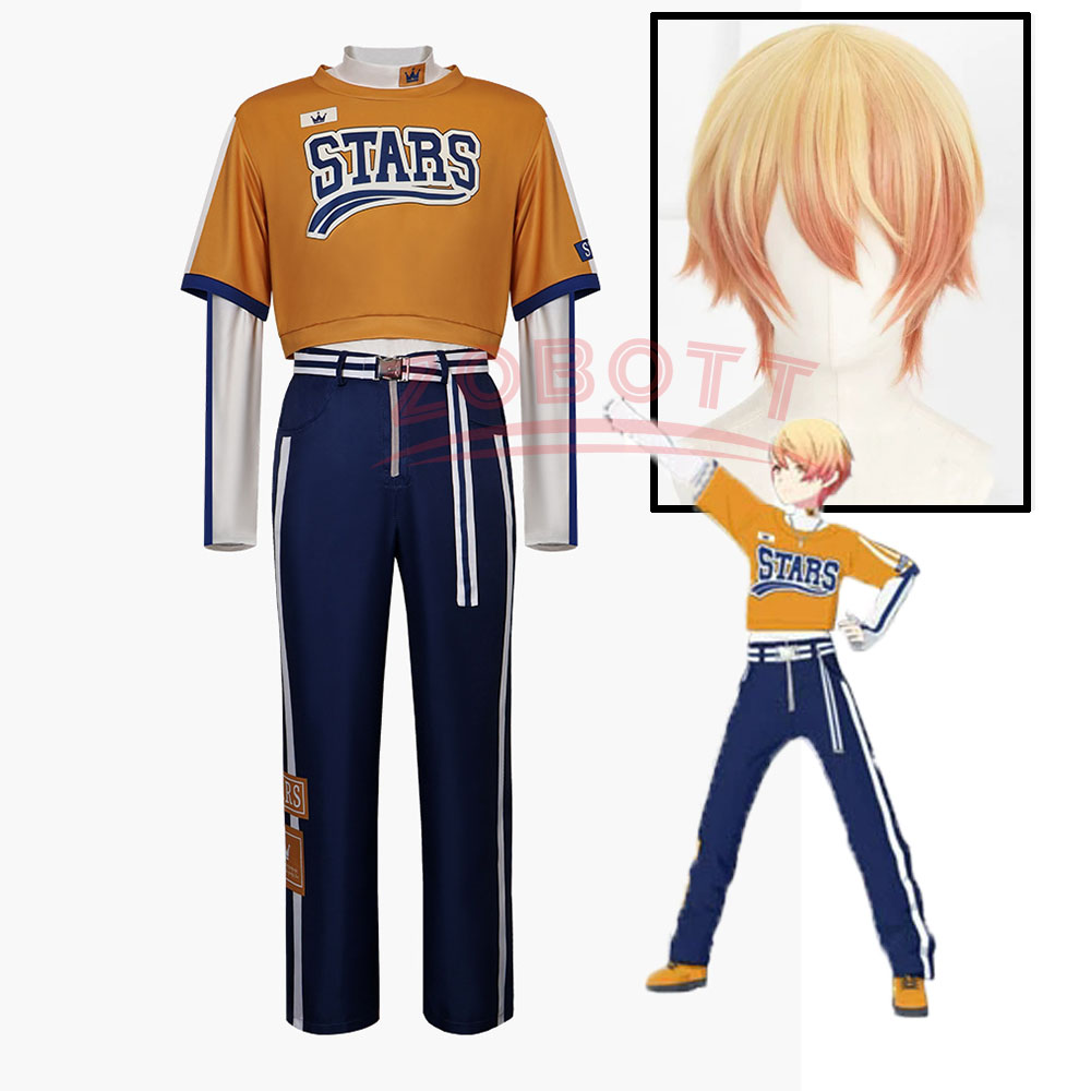 Belted Shirt Dress - Tenma Tsukasa Cosplay-Kostüm im sportlichen Stil,