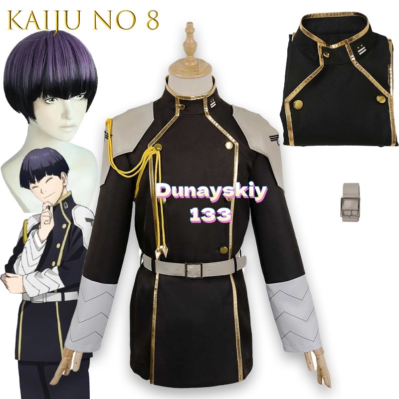 Belted Shirt Dress - Anime No8 Kaiju Cosplay Fantasy Kostüm