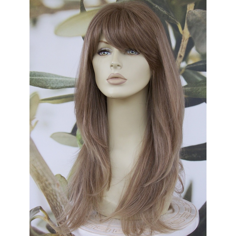 Women Fashion Uk - VOLLSTÄNDIGE DAMEN-FASHION-HAARPERÜCKE LANG HELLBRAUN/BLONDE MIX HITZEBESTÄNDIG