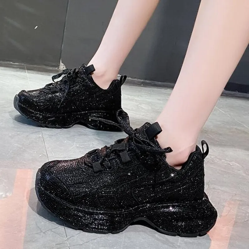 Women'S Fashion Running Shoes - Designer Damen Bling Laufschuhe Chunky Sneakers