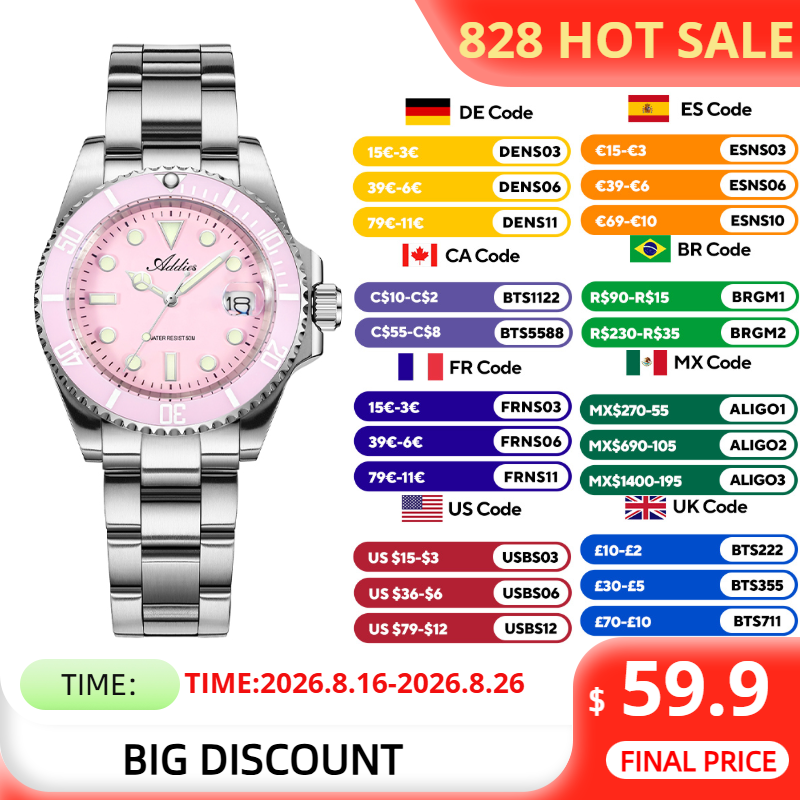 Women'S Fashion Brands - ADDIES 36mm 50m wasserdichte Damenuhren, berühmte