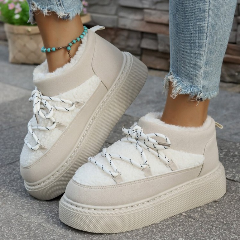 Women Fashion Youtube - 2026 Damen Winterstiefel mit Dicker Sohle,
