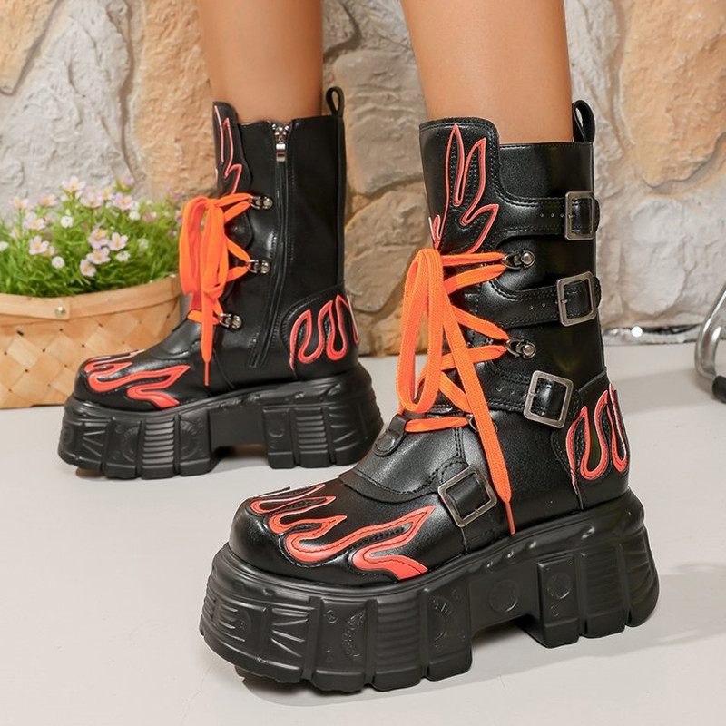 Women Fashion Youtube - Neue Mode Retro Dunkle Spanische Punk-Lokomotive