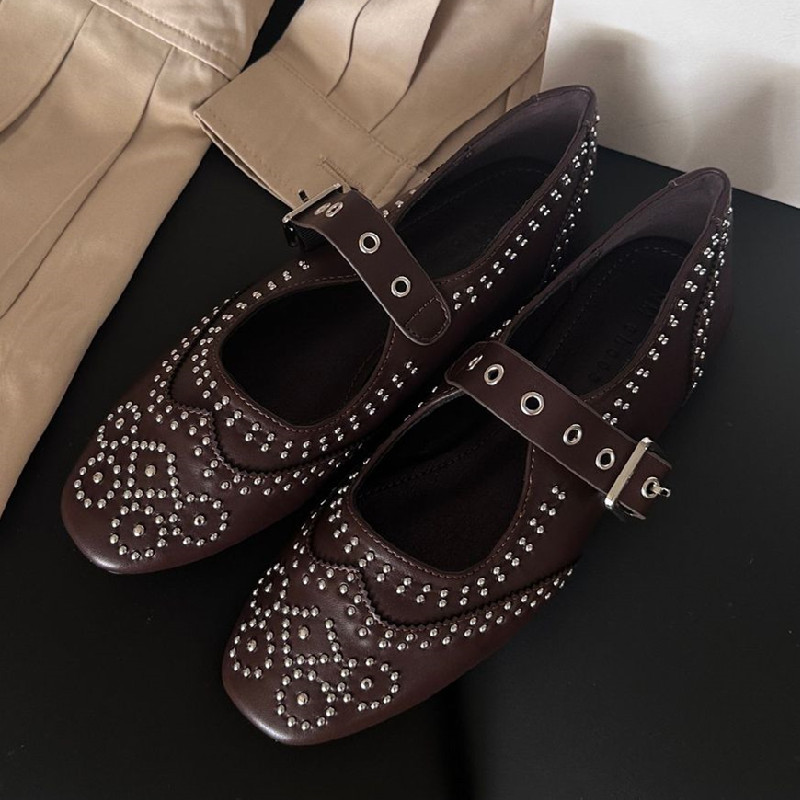 Retro Niet Schnalle Design Woh – Women'S Fashion Brands Bewertung und Preis