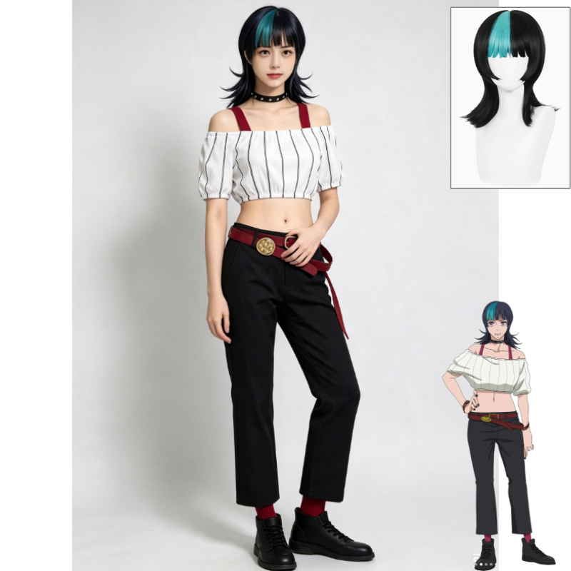 Kirara Jujutsu Kaisen Cosplay- – Off Shoulder Top Bewertung und Preis