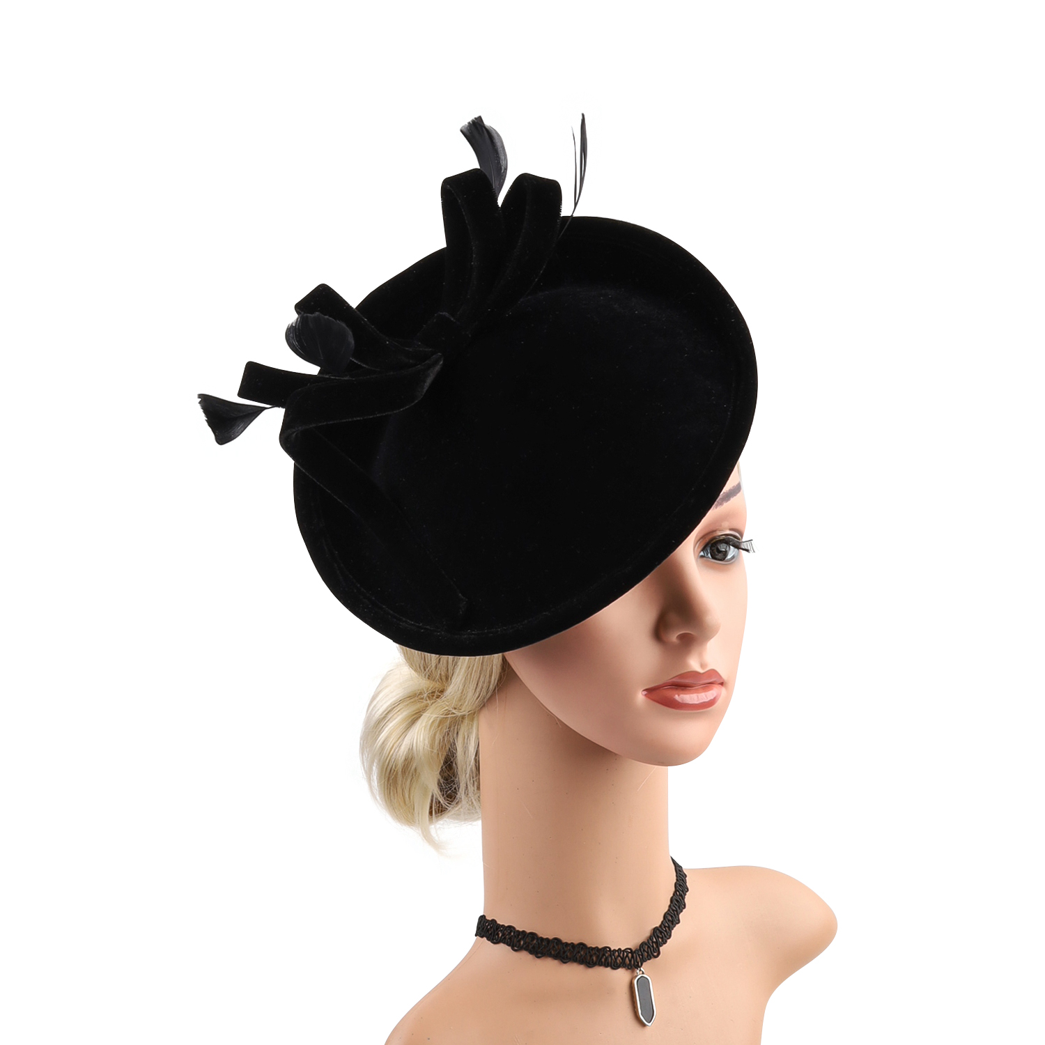 Fascinator-Federhut aus Velour – Women'S Fashion Boutique Bewertung und Preis