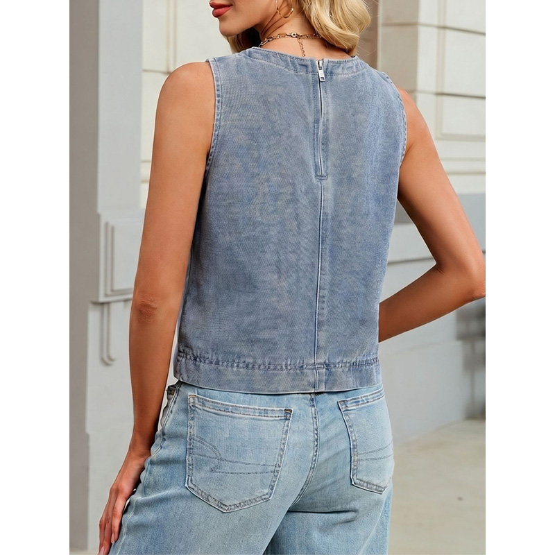 Benuynffy Lässige Jeansweste m – Women Fashion Vest Bewertung und Preis
