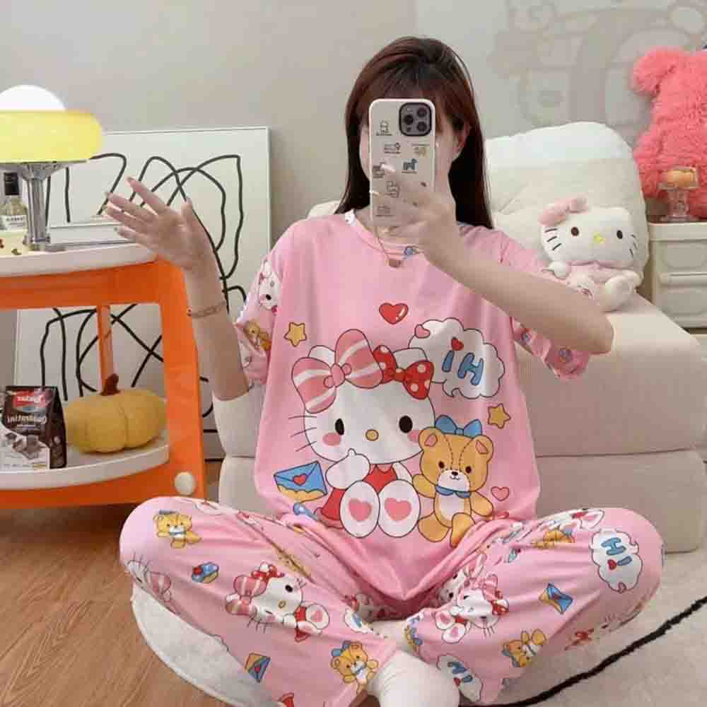Hello Kitty Damen-Pyjama-Set,  – Women'S Fashion Pajamas Bewertung und Preis