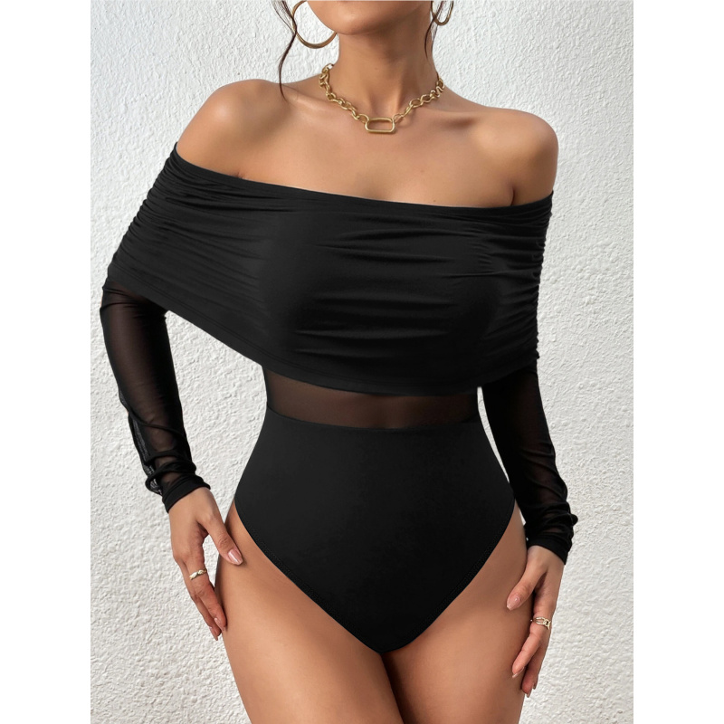 Schulterfreies, langärmliges,  – Off Shoulder Top Bewertung und Preis