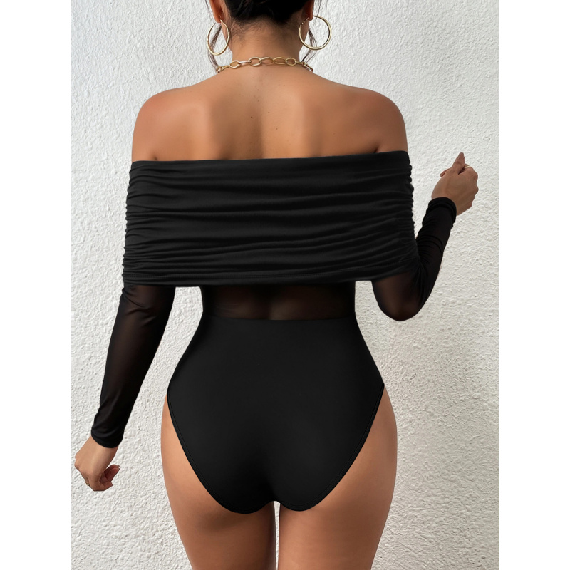 Schulterfreies, langärmliges,  – Off Shoulder Top Bewertung und Preis