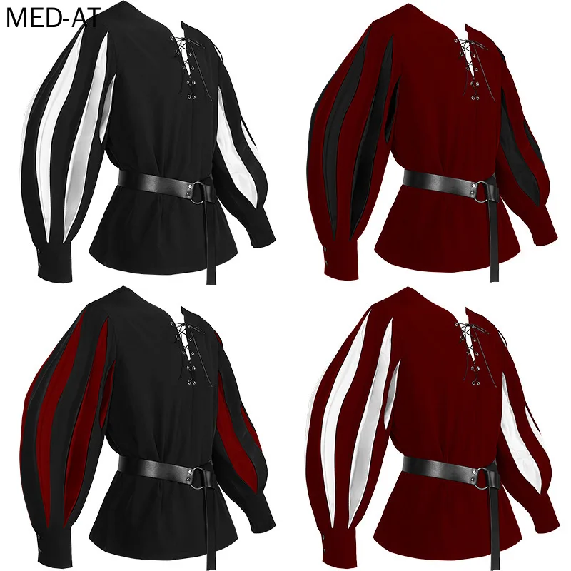 Herren Mittelalter Cosplay Hal – Belted Shirt Dress Bewertung und Preis