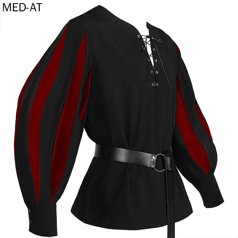 Herren Mittelalter Cosplay Hal – Belted Shirt Dress Bewertung und Preis