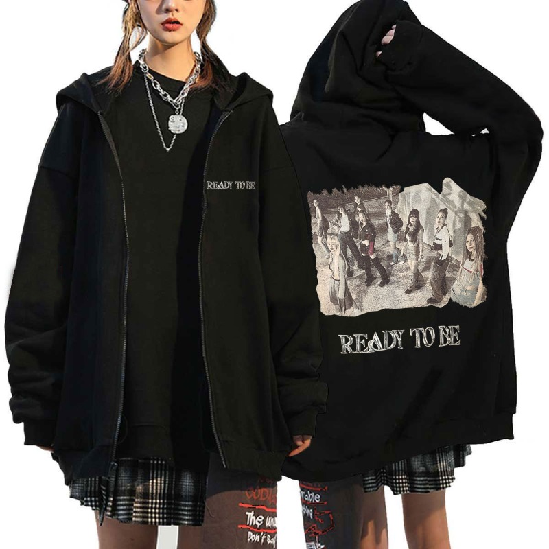 Pop TWICE Kawaii Harajuku Graf – Hoodie Women Oversized Bewertung und Preis